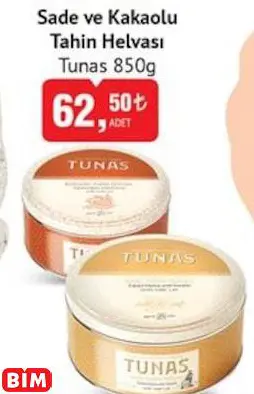 TUNAS SADE VE KAKAOLU TAHİN HELVASI